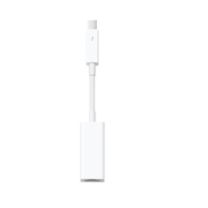 Apple Adaptador Thunderbolt Macho - Ethernet Hembra, Blanco, para MacBook Air/Pro